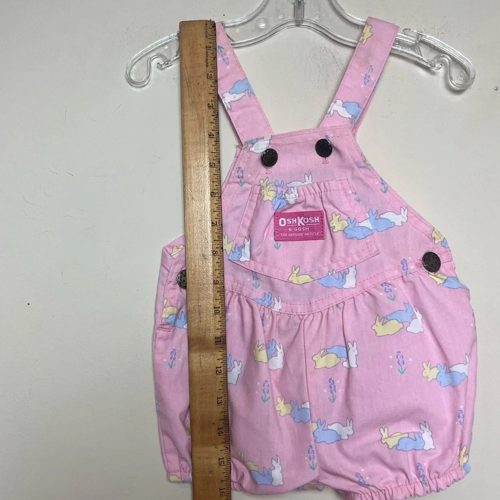 OshKosh Bubble‎ Romper VINTAGE Bunnies Rabbits Print USA Union Label 6-9M RARE!